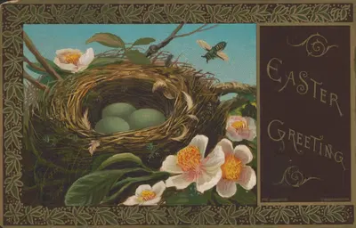Пасхальное приветствие by Обпахер Бразерс, 1884 — digital art print download