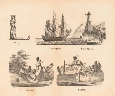 Самая большая картинка ABC. L by Теодор Хоземанн, 1828 — digital art print download