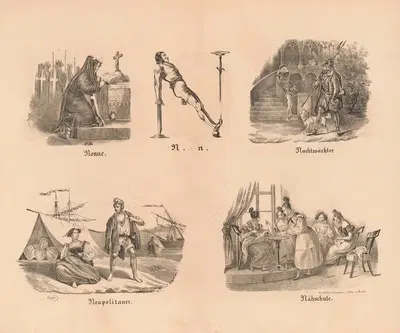 Самая большая картинка ABC by Теодор Хоземанн, 1828 — digital art print download