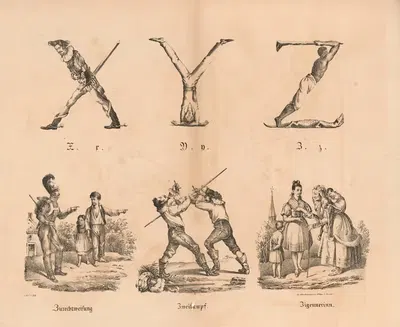 Das allegrösste Bilder ABC. X,Y,Z by Теодор Хоземанн, 1828 — digital art print download