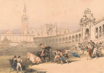 Бой быков, Севилья by Уильям Генри Лейк Прайс, 1860-1870 — digital art print download
