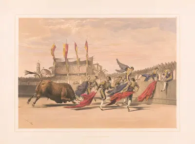 Чулосы играют с быком by Уильям Генри Лейк Прайс, 1860-1870 — digital art print download