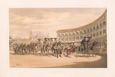 Вход тореадоров в процессии by Уильям Генри Лейк Прайс, 1860-1870 — digital art print download