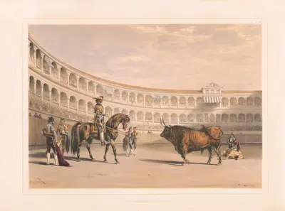 Пикадор, вызывающий быка by Уильям Генри Лейк Прайс, 1860-1870 — digital art print download