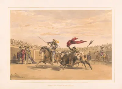Бык, следящий за атакой by Уильям Генри Лейк Прайс, 1860-1870 — digital art print download