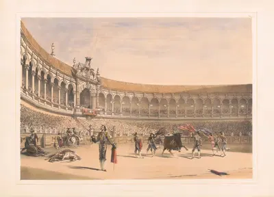 Площадь Севильи by Уильям Генри Лейк Прайс, 1860-1870 — digital art print download