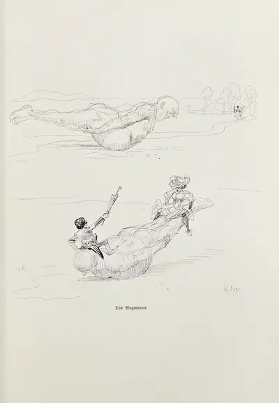 Эскизная книга, пл. 087 by Генрих Клей, 1909 — digital art print download