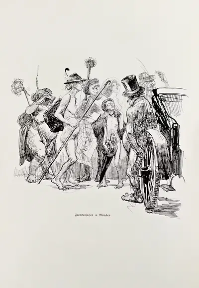 Skizzenbuch Pl.097 by Heinrich Kley, 1909 — digital art print download