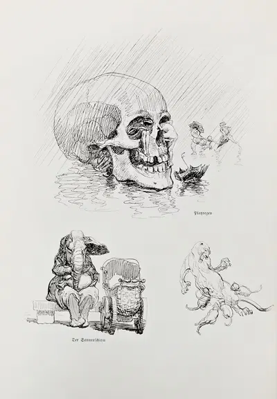 Эскизная книга, пл. 102 by Генрих Клей, 1909 — digital art print download