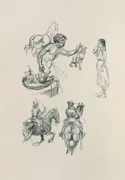 Альбом эскизов Пл.11 by Генрих Клей, 1909 — digital art print download