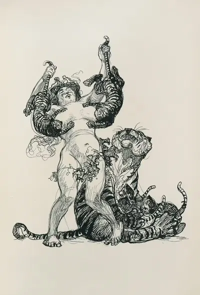 Эскизная книга, пл. 60 by Генрих Клей, 1909 — digital art print download