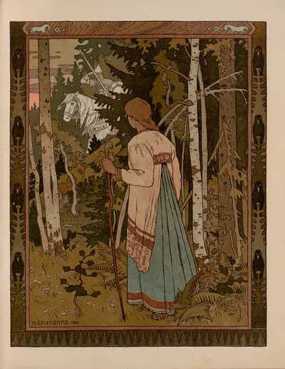 Василиса Прекрасная Пл.03 by Иван Билибин, 1902 — digital art print download