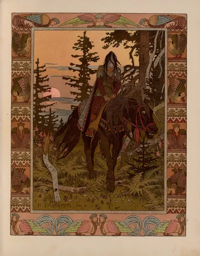 Василиса Прекрасная Pl.05 by Иван Билибин, 1902 — digital art print download