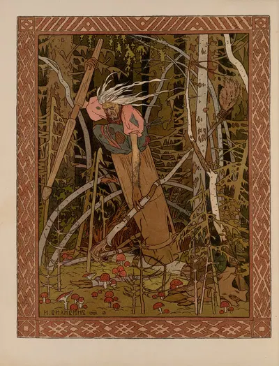 Василиса Прекрасная Пл.06 by Иван Билибин, 1902 — digital art print download