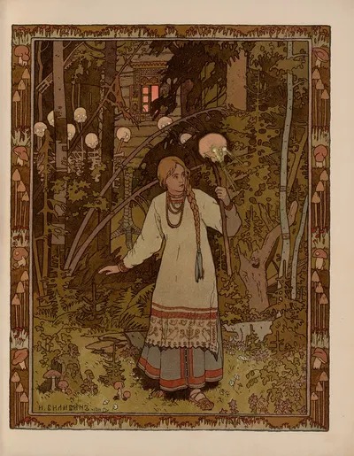 Василиса Прекрасная стр. 07 by Иван Билибин, 1902 — digital art print download