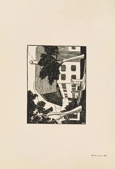 Фермерский дом в Зальцбурге by Люси Сейлер, 1920 — digital art print download