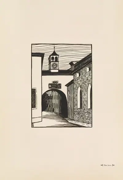 Францисканергассе by Люси Сейлер, 1920 — digital art print download