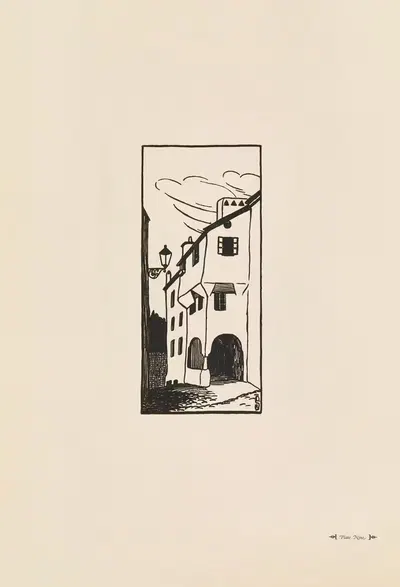 Пфайфергассе by Люси Сейлер, 1920 — digital art print download