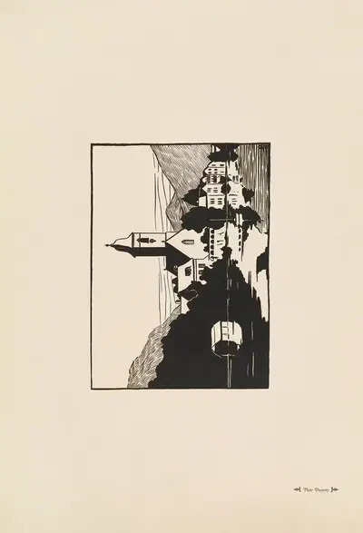 Святой Вольфганг, в Зальцкаммергуте by Люси Сейлер, 1920 — digital art print download