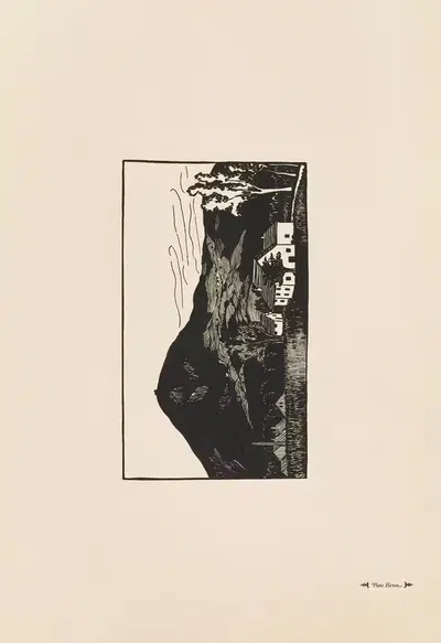 Гайсберг с территории замка Леопольдскрон by Люси Сейлер, 1920 — digital art print download