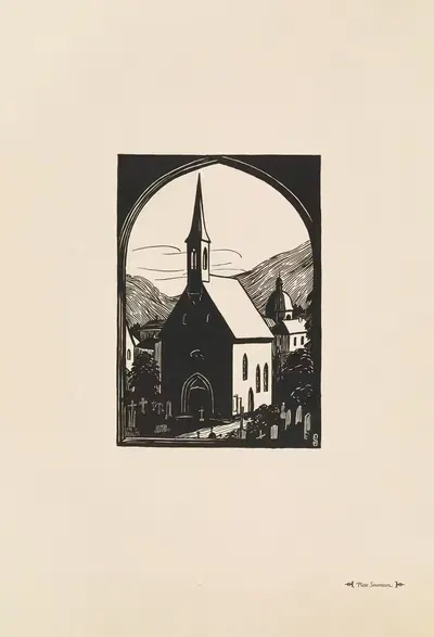 Капелла Святой Маргариты из катакомб by Люси Сейлер, 1920 — digital art print download