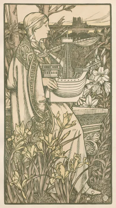 Лютеция by Адольф Жиральдон, 1898-1899 — digital art print download