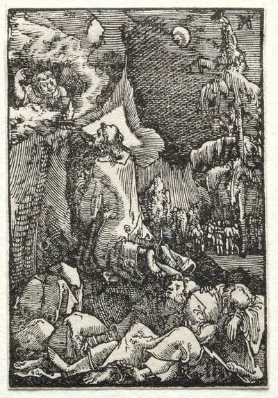 Chirst on the Mount of Olives by Альбрехт Альтдорфер, c. 1515 — digital art print download
