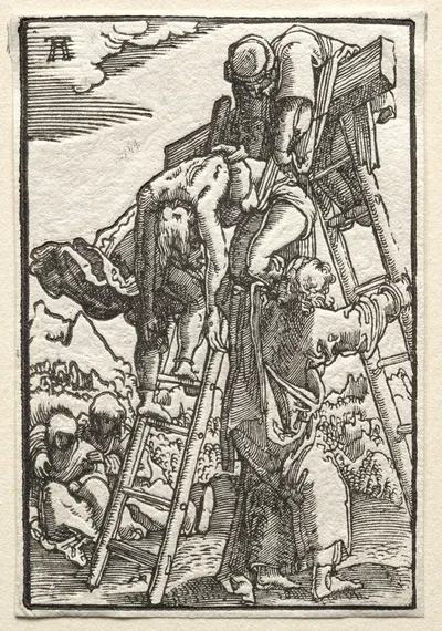 Descent from the Cross by Альбрехт Альтдорфер, c. 1515 — digital art print download