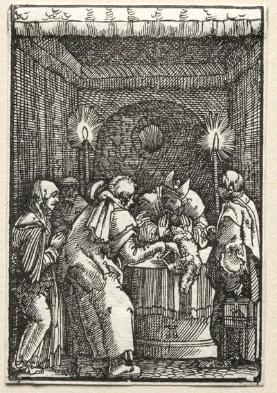 Joachim's Offering Rejected by the High Priest by Альбрехт Альтдорфер, c. 1515 — digital art print download
