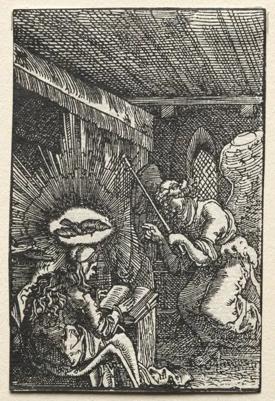 The Annunciation by Альбрехт Альтдорфер, c. 1515 — digital art print download