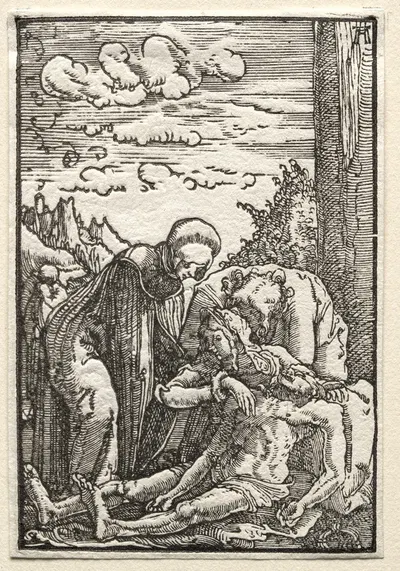 The Lamentation beneath the Cross by Альбрехт Альтдорфер, c. 1515 — digital art print download