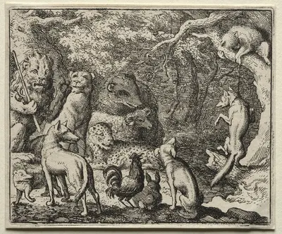 Reynard Asks Permission to Confess by Allaert van Everdingen, 1650–1675 — digital art print download