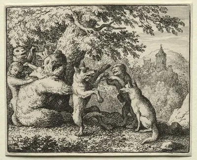 Reynard Equipped for his Pilgrimage by Allaert van Everdingen, 1650–1675 — digital art print download