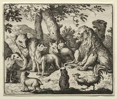 Reynard Exonerates Himself by Allaert van Everdingen, 1650–1675 — digital art print download