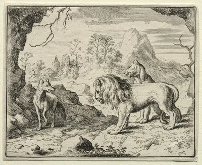 Reynard Tells of Hidden Treasure by Allaert van Everdingen, 1650–1675 — digital art print download