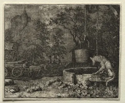 Reynard Tricks the Wife of the Wolf by Allaert van Everdingen, 1650–1675 — digital art print download