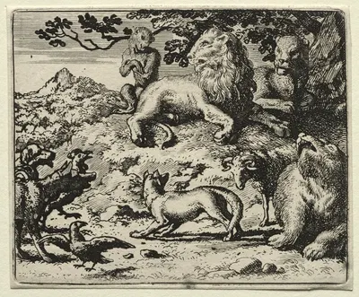 The Animals Complain of Reynard's Pardon by Allaert van Everdingen, 1650–1675 — digital art print download