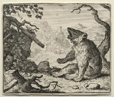 The Bear Calls Reynard to Court by Allaert van Everdingen, 1650–1675 — digital art print download