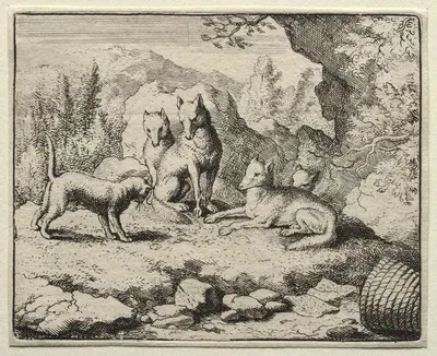 The Cat Calls Reynard to Court by Allaert van Everdingen, 1650–1675 — digital art print download