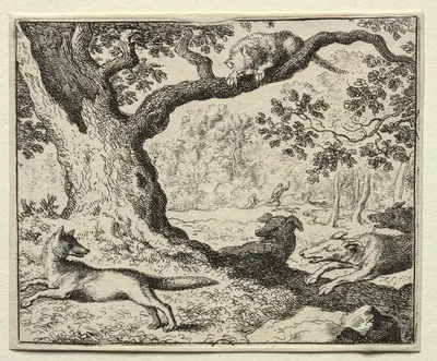 The Disloyal Cat by Allaert van Everdingen, 1650–1675 — digital art print download