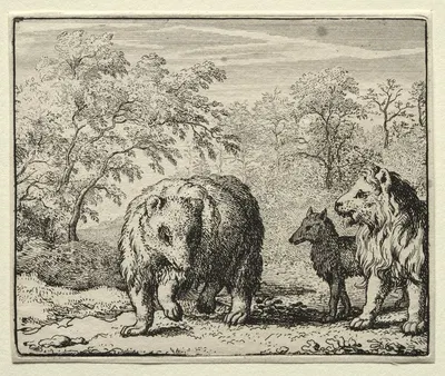 The Freeing of the Wolf and the Bear by Allaert van Everdingen, 1650–1675 — digital art print download