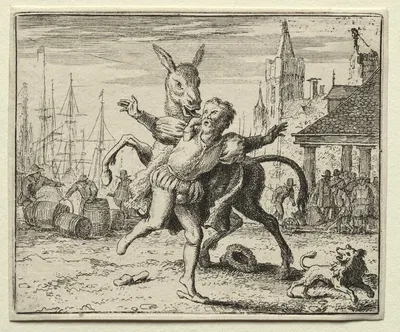 The Jealous Ass by Allaert van Everdingen, 1650–1675 — digital art print download