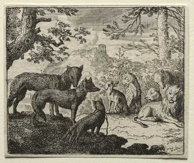 The Relatives of Reynard Leave Court by Allaert van Everdingen, 1650–1675 — digital art print download