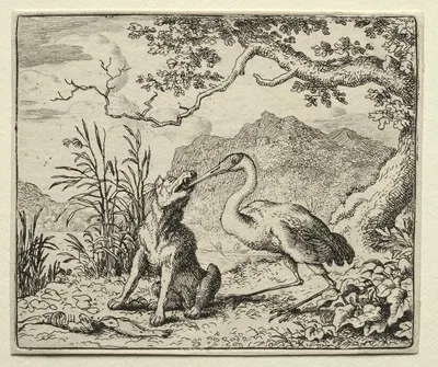 The Ungrateful Wolf by Allaert van Everdingen, 1650–1675 — digital art print download