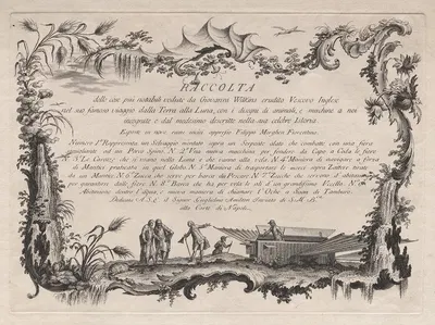 Title and Dedication Page by Filippo Morghen, 1769 — digital art print download