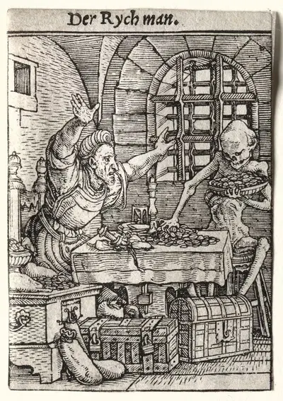 Скупой by Ганс Хольбейн Младший, c. 1526 — digital art print download