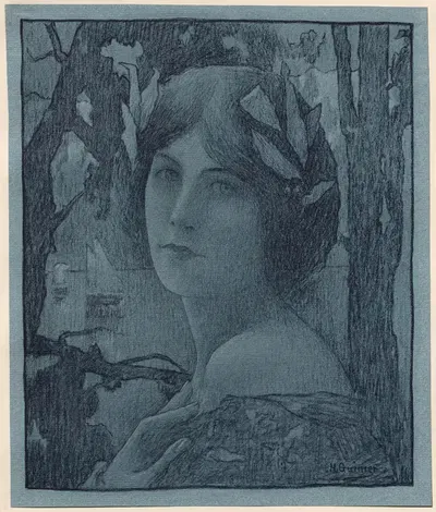 Nuit Douce by Henri Jules Guinier, 1898-1899 — digital art print download