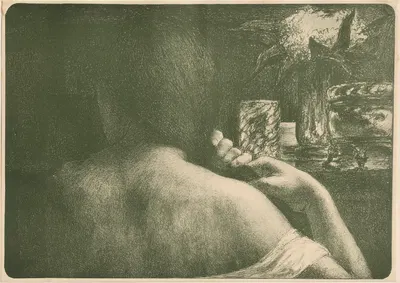 La Chevelure by Jules Leon Flandrin, 1898-1899 — digital art print download