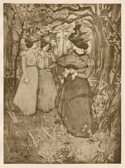 Menuet d'Automne by Manuel Robbe, 1898-1899 — digital art print download