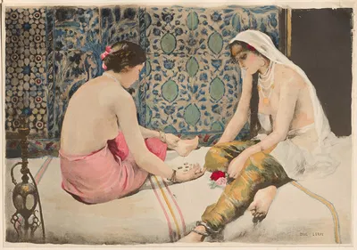 Игроки в оселки by Поль Александр Альфред Леруа, 1898-1899 — digital art print download